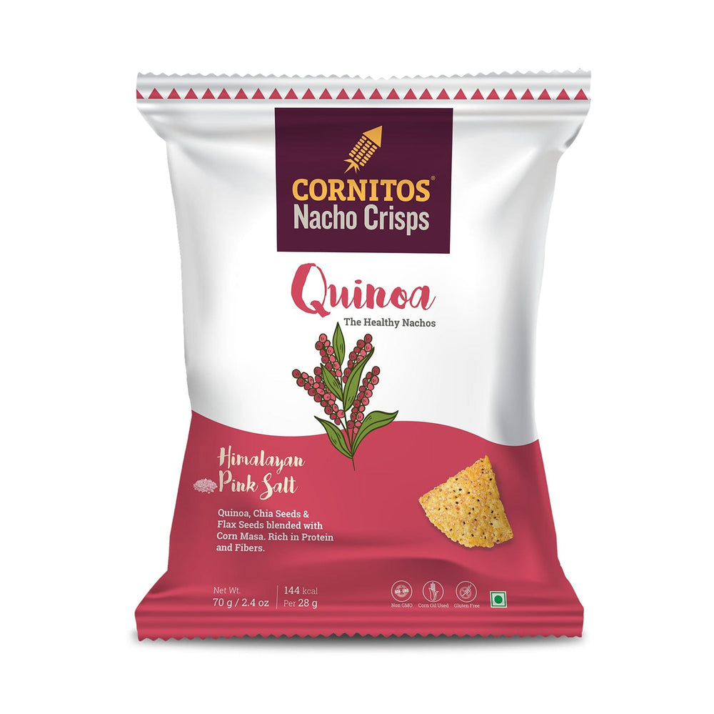 Cornitos Veggie Nachos Quinoa Chips 70g X 2 Pack Combo