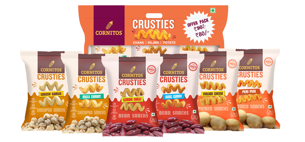 Get 50% Discount on Cornitos Products post a video of Cornitos Crusties on your social handle and share the Link with Us