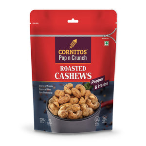 Cornitos Pepper & Herbs Roasted Cashews 200g