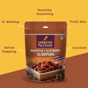 Cornitos Roasted California Almonds Smoky BBQ 200g