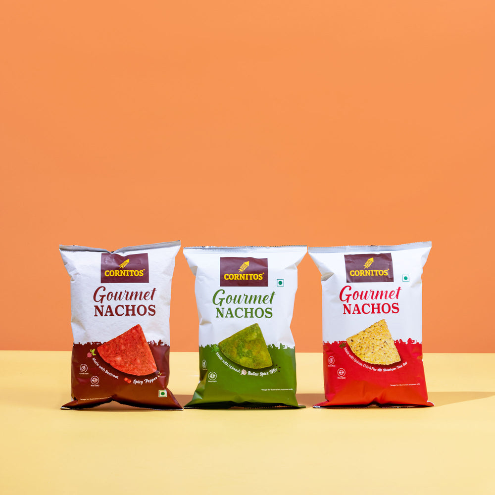 Cornitos Gourmet Nacho Crisps Quinoa Flavour 75g X 2 Packs