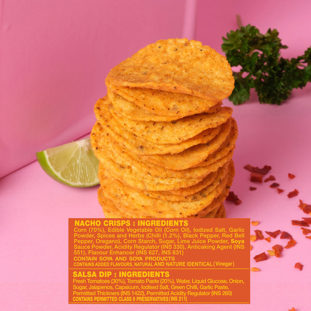 Cornitos Peri Peri Nachos with Salsa Dip Tray 79g x 6 Packs