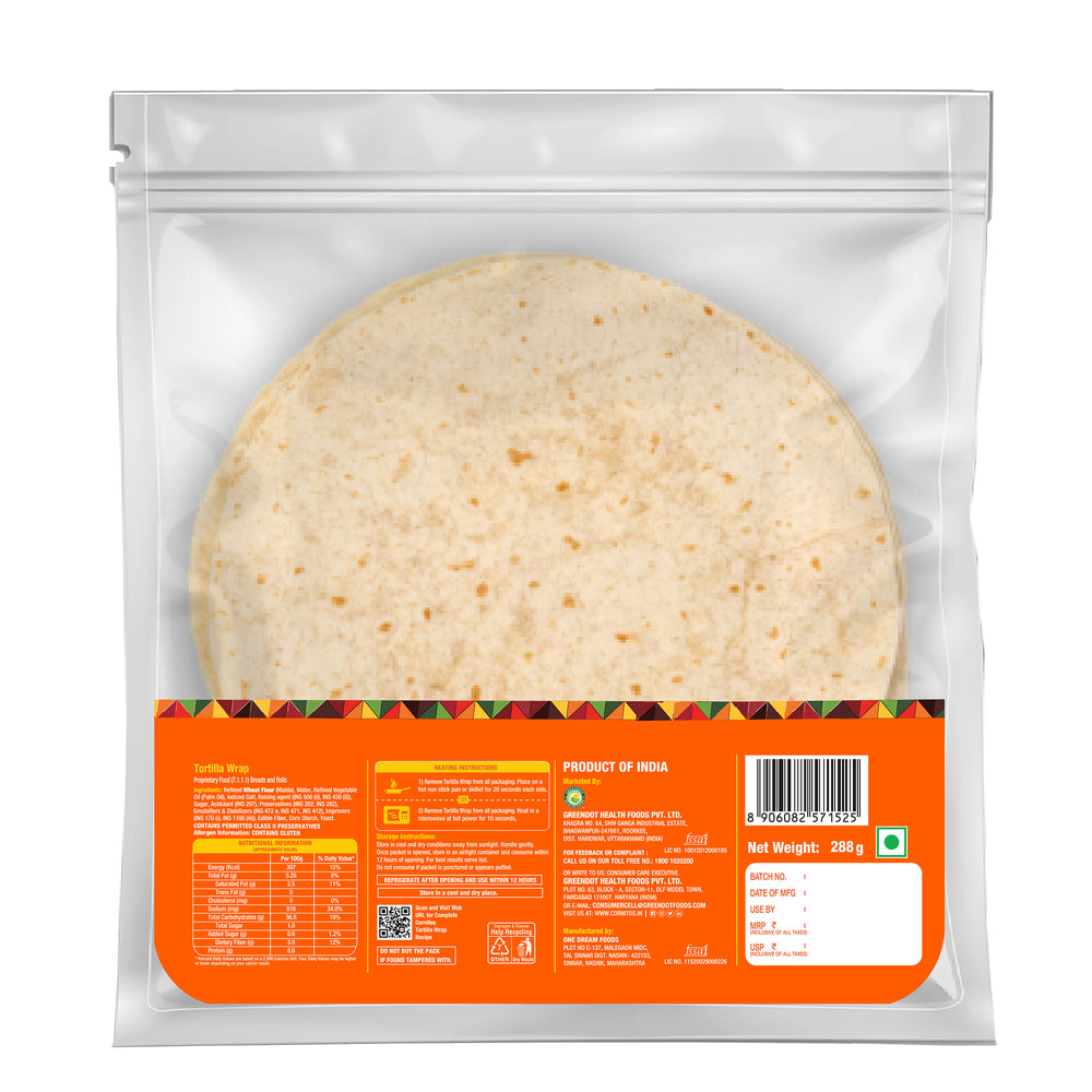 Cornitos Tortilla Wraps 6 Pcs