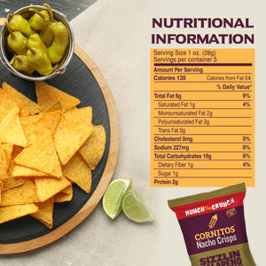 Cornitos Nacho Chips, Sizzlin Jalapeno, Munch on the Crunch 2 Pack Combo