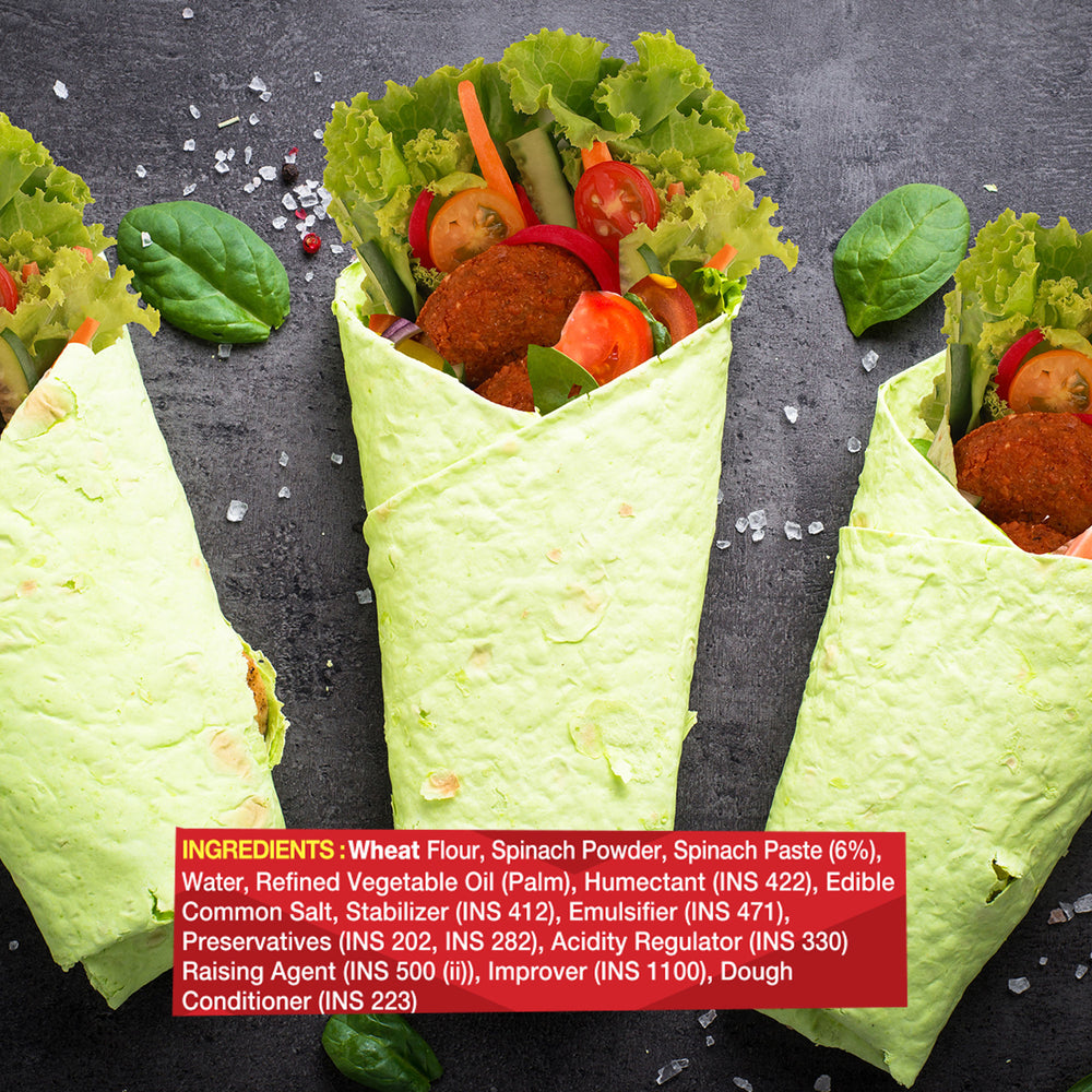 Cornitos Tortilla Wraps 6 Pcs (Spinach)