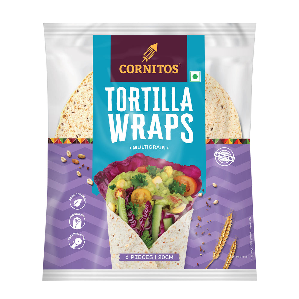 Cornitos Tortilla Wraps 6 Pcs (Multigrain)