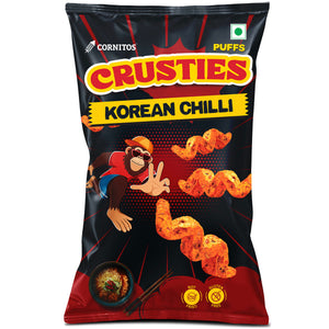 Cornitos Crusties Puffs Korean Chilli Flavour 62g x 3 Packs