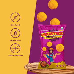 Cornitos® Crusties Puffs Honey Chilli Potato Flavour (Pack of 3)