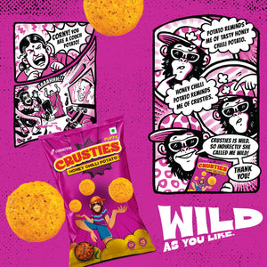Cornitos Crusties Puffs Honey Chilli Potato Flavour 55g x 3 Packs