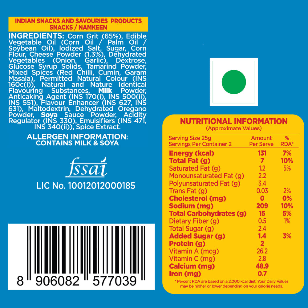 Cornitos Crusties Puffs Classic Cheese Flavour 55g x 3 Packs