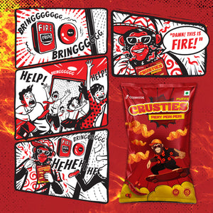 Cornitos Crusties Puffs Fiery Peri Peri Flavour 66g x 3 Packs