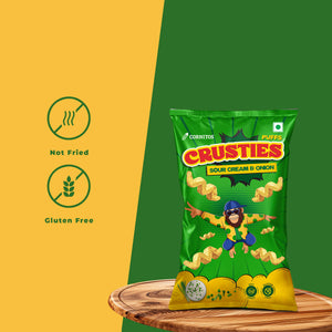 Cornitos Crusties Puffs Sour Cream and Onion Flavour 62g x 3 Packs