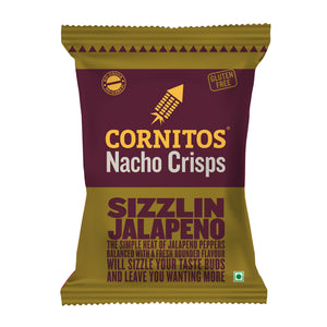Cornitos No Onion No Garlic Sizzlin Jalapeno Nacho Chips 150g X 2 Pack Combo