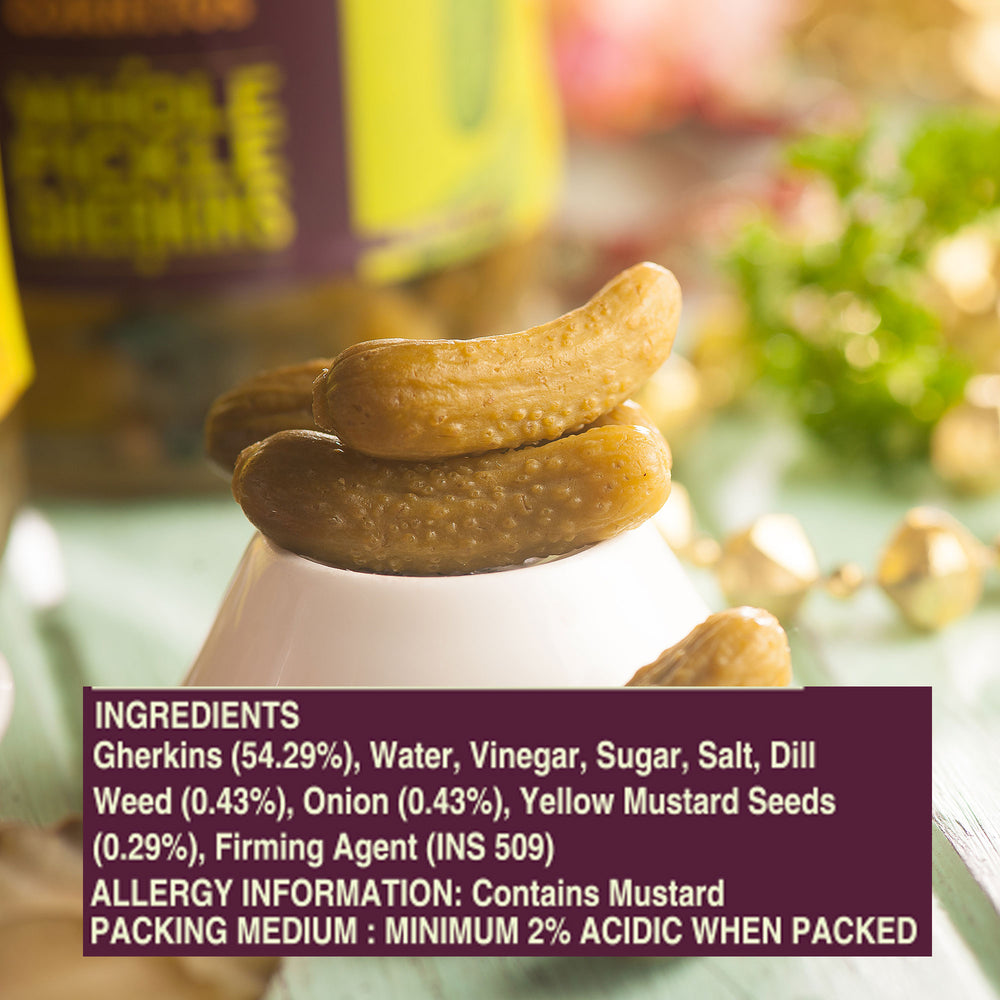 Cornitos Whole Pickle Gherkins 190g