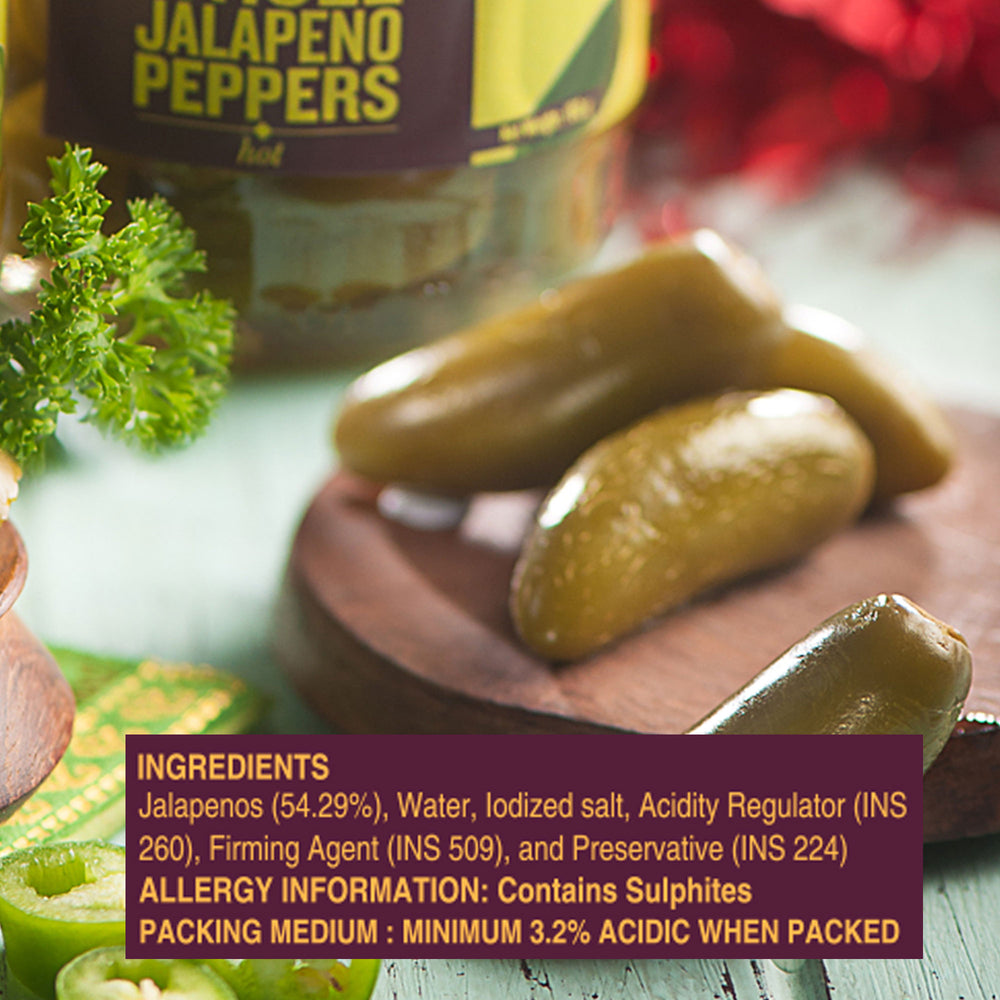 Cornitos Whole Jalapeno Peppers 190g