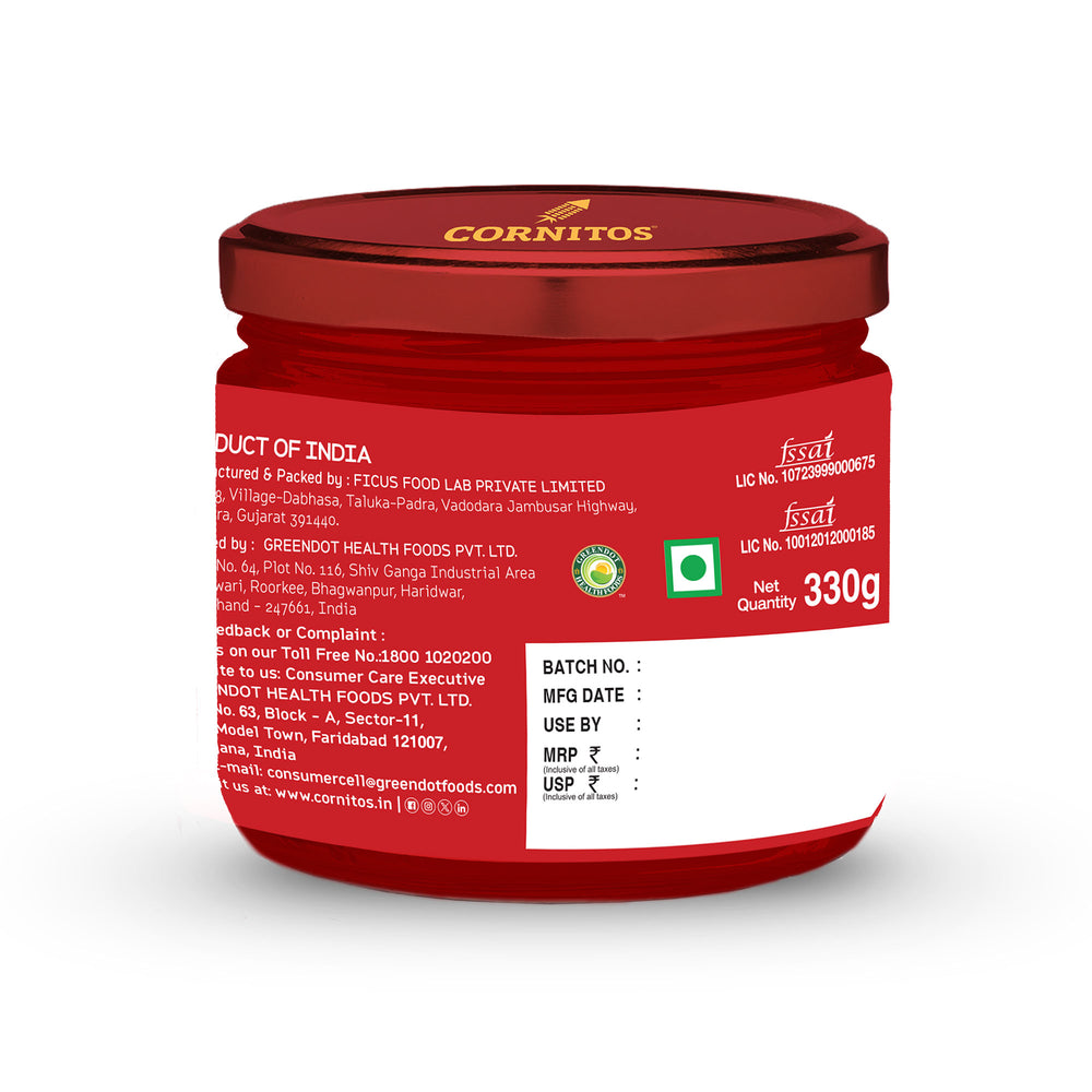 Cornitos Hot Chunky Salsa Dip 330g  x 2 Jars