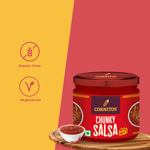 Cornitos, Chunky Salsa Dip, Hot, 330g (Pack of 2)