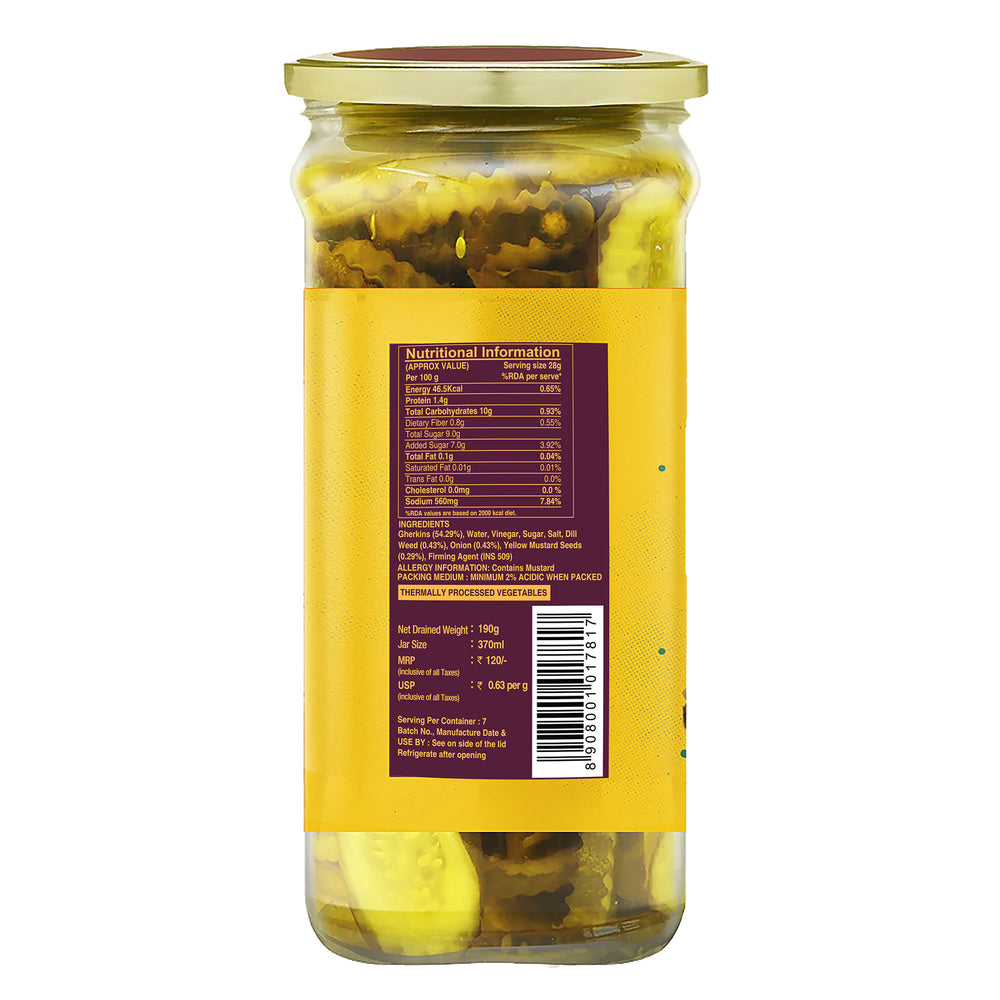 Cornitos Sliced Burger Dill Gherkins 190g x 2 Packs