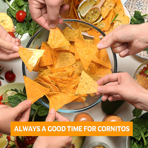 Cornitos No Onion No Garlic Cheese & Herbs Nacho Chips 150g X 2 Pack Combo
