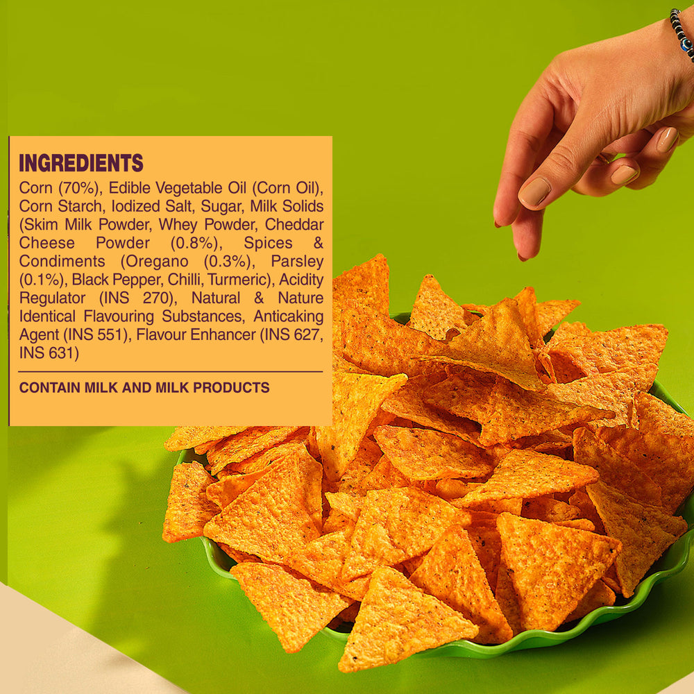 Cornitos Nacho Crisps No Onion No Garlic Cheese & Herbs 150g x 2 Packs