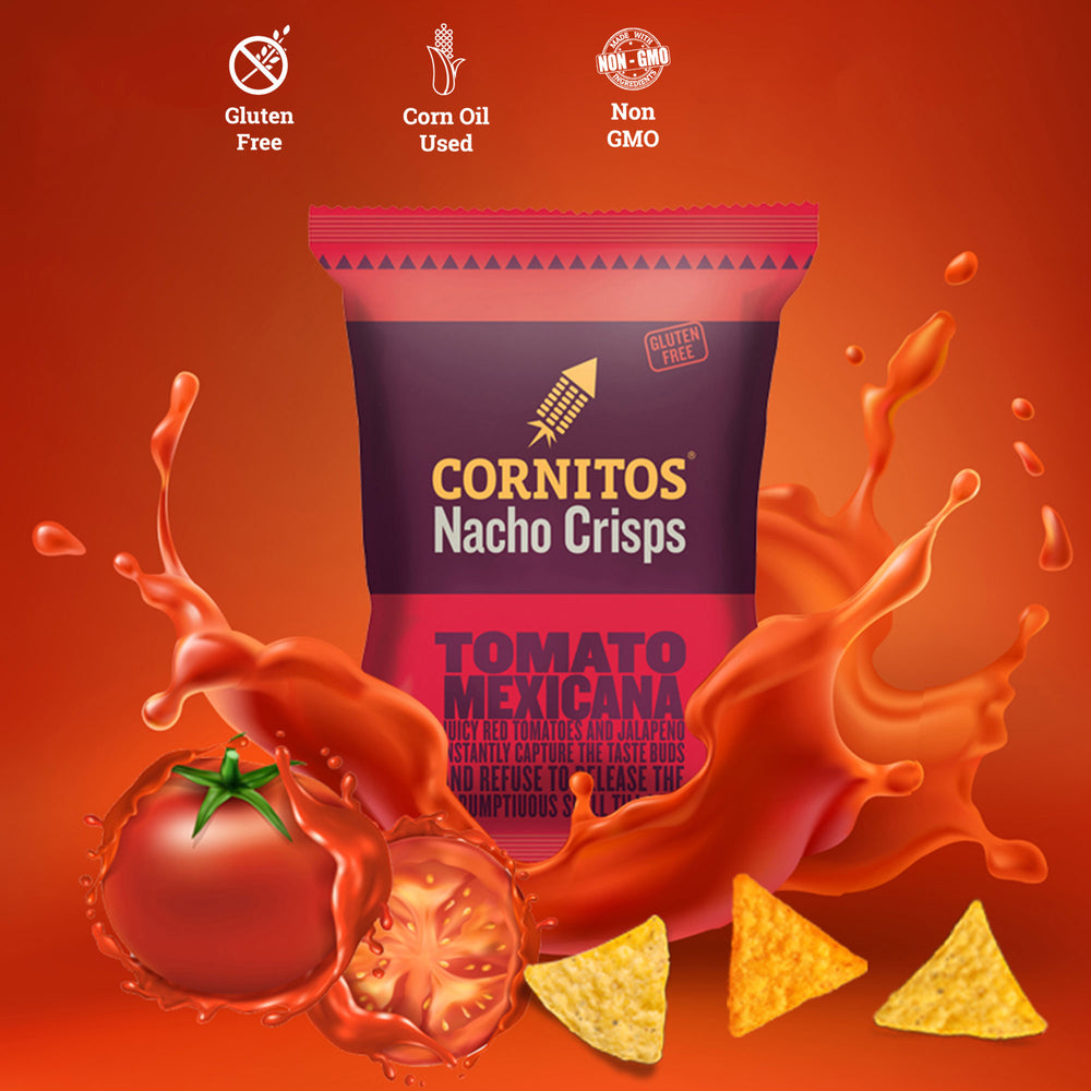 Cornitos Nacho Crisps No Onion No Garlic Tomato Mexicana 150g x 2 Packs