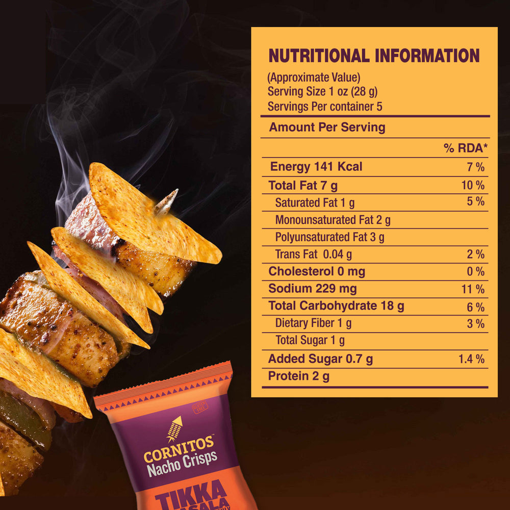 Cornitos Nacho Crisps Tikka Masala 150g x 2 Packs
