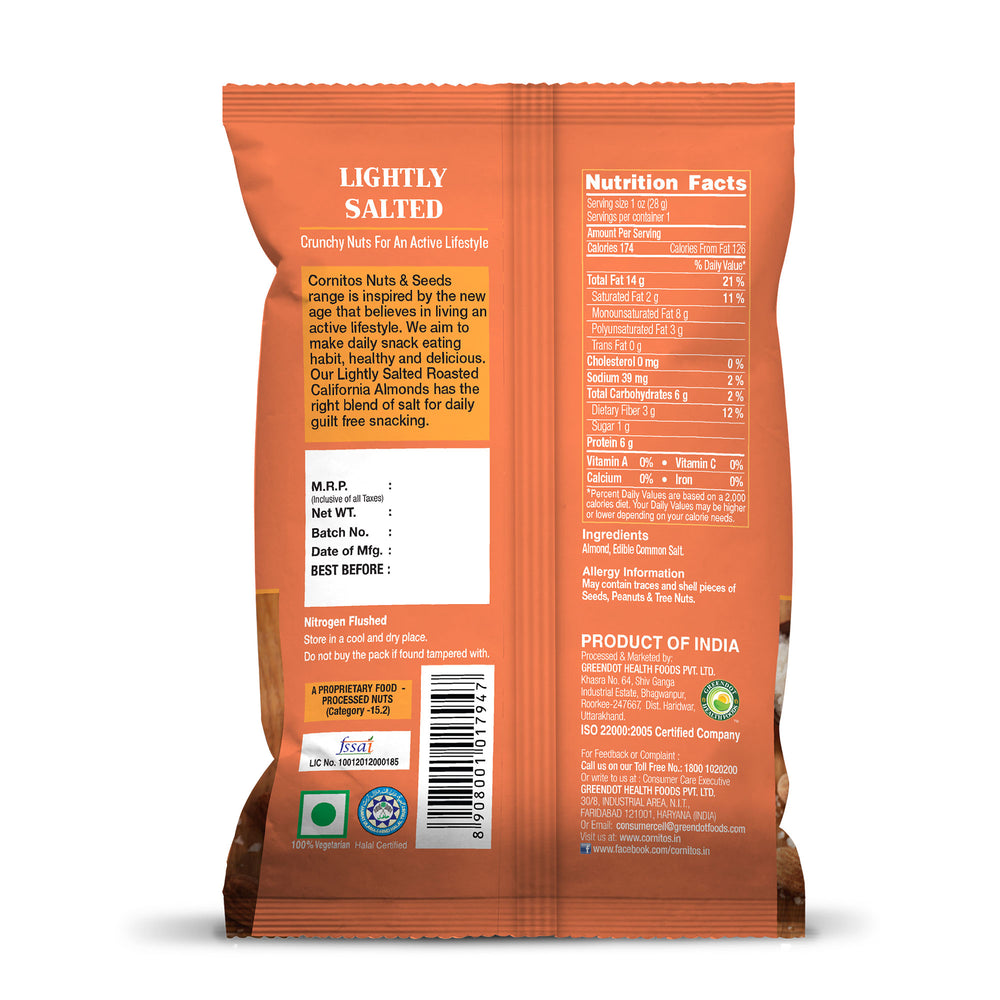 Cornitos Almonds Pack of 10 x 30g