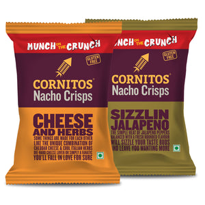 Cornitos Nacho Chips Cheese & Jalapeno Munch on the Crunch 2 Pack Combo