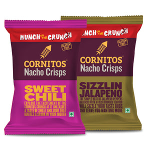 Cornitos Nacho Chips, Jalapeno & Sweet Chili, Munch on the Crunch 2 Pack Combo