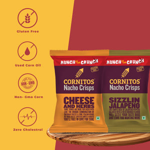 Cornitos Nacho Chips Cheese & Jalapeno Munch on the Crunch 2 Pack Combo