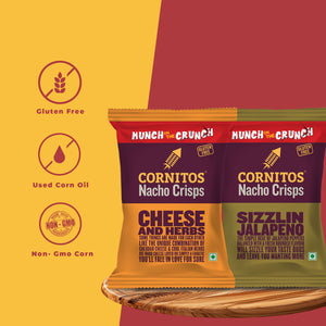 Cornitos Nacho Crisps 78g x 2 Packs (Cheese & Jalapeno)