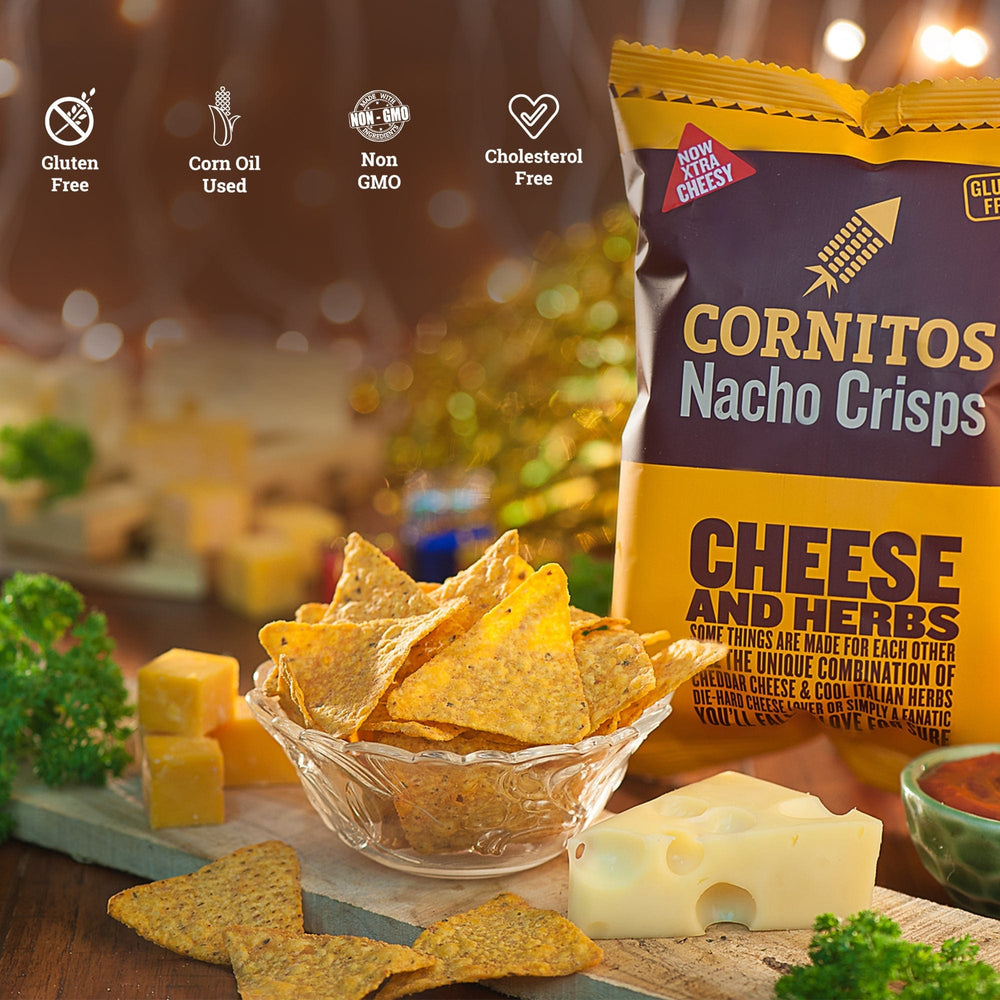 Cornitos Nacho Chips Cheese & Herbs Munch on the Crunch 2 Pack Combo