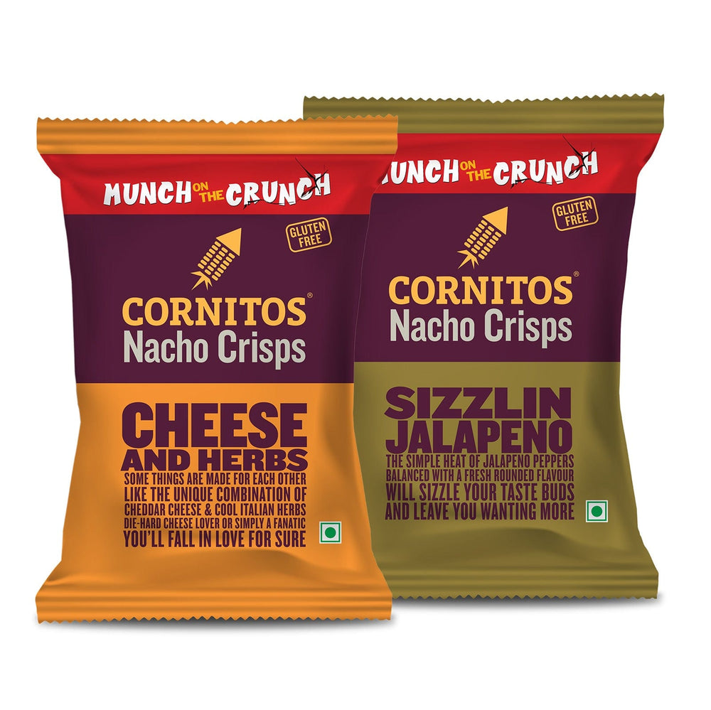 Cornitos Nacho Chips Cheese & Jalapeno Munch on the Crunch 2 Pack Combo