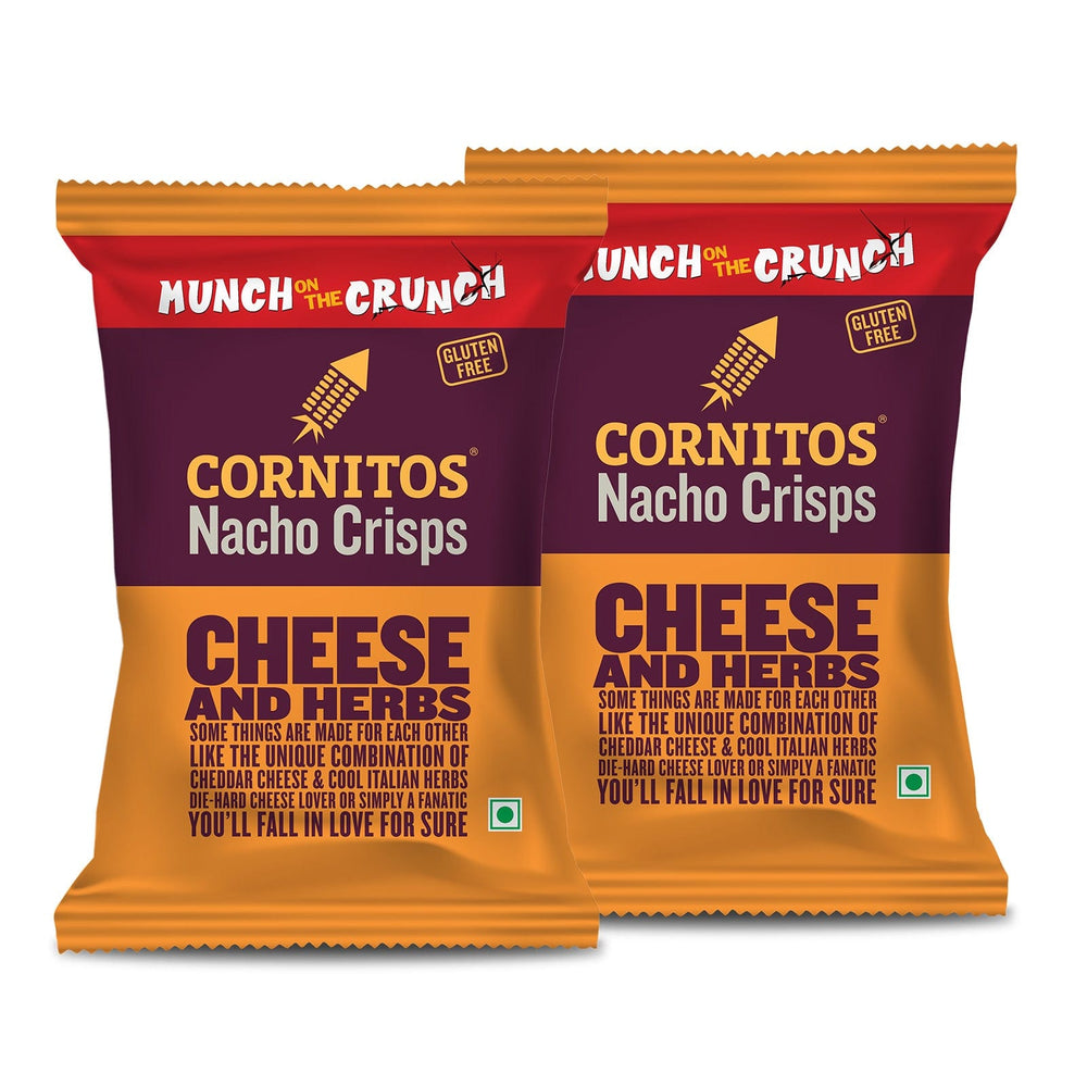 Cornitos Nacho Chips Cheese & Herbs Munch on the Crunch 2 Pack Combo