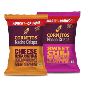 Cornitos Nacho Chips Cheese & Sweet Chili Munch on the Crunch 2 Pack Combo