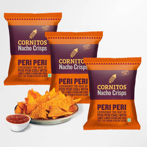 Cornitos Nacho Chips, Peri Peri, 55g X 3 Pack Combo