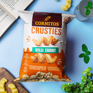 Cornitos Crusties - Dilli Chaat Chickpea Puffs (Pack of 3)